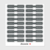 Minimale Eenvoudige zwarte, donkere ronddraaiprijs Sticker (Vel)