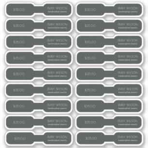 Minimale Eenvoudige zwarte, donkere ronddraaiprijs Sticker