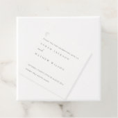 Minimale eenvoudige zwarte & witte Typografie brui Bedankjes Labels (In situ)