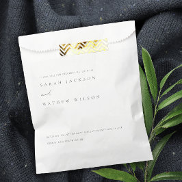 Minimale eenvoudige zwarte & witte Typografie brui Bedankzakje