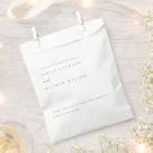 Minimale eenvoudige zwarte & witte Typografie brui Bedankzakje (Geknipt)