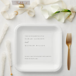 Minimale eenvoudige zwarte & witte Typografie brui Papieren Bordje