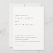 Minimale Eenvoudige Zwarte Witte Typografie Wow Re Kaart (Voorkant)