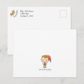 Minimale Eenvoudigste Kleine Kerstmis Feestdagenkaart (Voorkant / Achterkant)