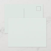 Minimale effen kleur  briefkaart (Voorkant / Achterkant)