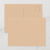 Minimale effen kleur  briefkaart (Voorkant / Achterkant)
