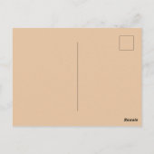Minimale effen kleur  briefkaart (Achterkant)