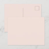 Minimale effen kleur  briefkaart (Voorkant / Achterkant)