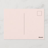 Minimale effen kleur  briefkaart (Achterkant)
