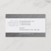 MINIMALE effen moderne slimme geborstelde aluminiu Visitekaartje (Achterkant)