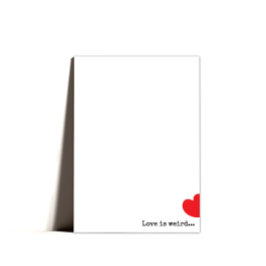 Minimale eigenzinnige gelukkige Valentijnsdag Feestdagen Kaart