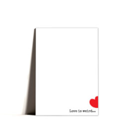 Minimale eigenzinnige gelukkige Valentijnsdag Feestdagenkaart