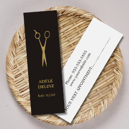 Minimale Elegant Appointment Hair Stylist Mini Visitekaartjes