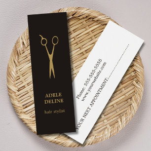 Minimale Elegant Appointment Hair Stylist Mini Visitekaartjes