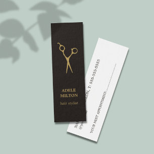 Minimale Elegant Appointment Hair Stylist Mini Visitekaartjes