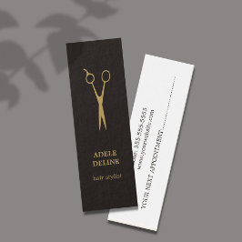 Minimale Elegant Appointment Hair Stylist Mini Visitekaartjes