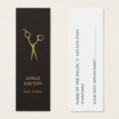 Minimale Elegant Appointment Hair Stylist Mini Visitekaartjes (Voorkant /achterkant)