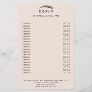 Minimale elegant Augenbrauen Flyer