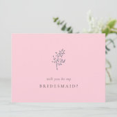 Minimale elegant... ben je mijn Bridesmaid? (Staand voorkant)