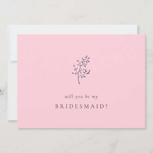 Minimale elegant... ben je mijn Bridesmaid? (Voorkant)