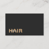 Minimale Elegant Black White Scissors Haarstylist Visitekaartje (Voorkant)