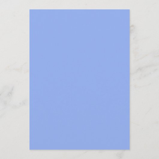 Minimale elegant blauw geschilderd porselein menu (Achterkant)
