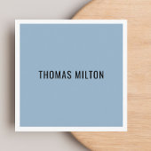 Minimale Elegant Blue Consultant Vierkante Visitekaartje