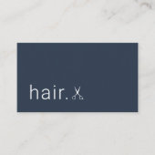 Minimale Elegant Blue Scissors Haarstylist Visitekaartje (Voorkant)