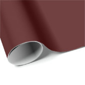 Minimale Elegant Burgundy-kerstkleur Cadeaupapier (Rol Hoek)