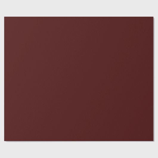 Minimale Elegant Burgundy-kerstkleur Cadeaupapier (Vlak)