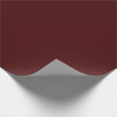 Minimale Elegant Burgundy-kerstkleur Cadeaupapier (Hoek)