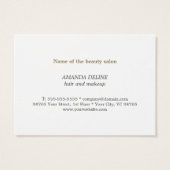 Minimale Elegant Clean Gold GiftBox Cerificate Visitekaartjes (Achterkant)