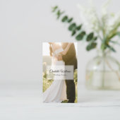 Minimale Elegant Custom Photoding Planner Visitekaartje (Staand voorkant)