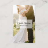 Minimale Elegant Custom Photoding Planner Visitekaartje (Voorkant)