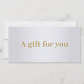 Minimale Elegant Faux Silver Golden Black Beauty (Voorkant)