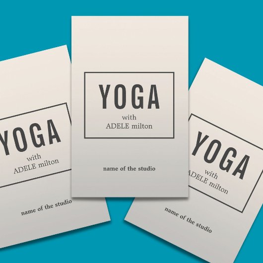 Minimale Elegant Faux Silver Yoga Instructor Flyer