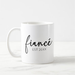 Minimale Elegant Fiance Custom Jaar Minimalist Koffiemok
