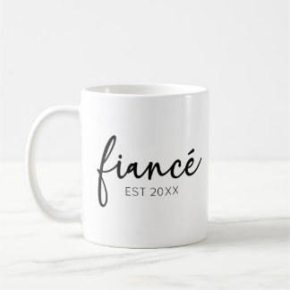 Minimale Elegant Fiance Custom Jaar Minimalist Koffiemok
