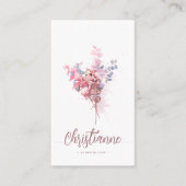 Minimale Elegant Florist Qr-code Visitekaartje (Voorkant)