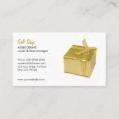 Minimale Elegant Gift Shop Visitekaartje (Voorkant)