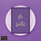 Minimale Elegant Gold Typography Border Wedding Folie Uitnodiging