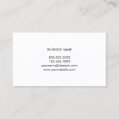 Minimale Elegant Gray White Consultant Visitekaartje (Achterkant)