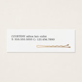 Minimale Elegant Hair Stylist Appointcard Mini Visitekaartjes (Voorkant)