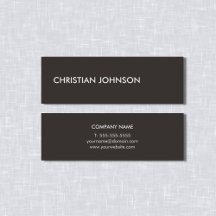 Minimale Elegant Ivory Black White Consultant