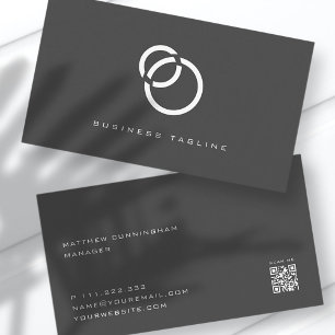 Minimale Elegant Moderne Simple Scan QR-code Visitekaartje