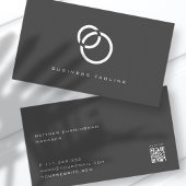 Minimale Elegant Moderne Simple Scan QR-code Visitekaartje
