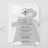 Minimale elegant Moderne Transparantie 2 Foto's Kaart (Voorkant)