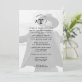 Minimale elegant Moderne Transparantie 2 Foto's Kaart (Staand voorkant)