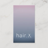 Minimale Elegant Pastel White Scissors Haarstylist Visitekaartje (Voorkant)