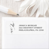 Minimale elegant retouradreslabel etiket (Insitu)